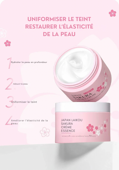 Crème Essence Sakura LAIKOU — Hydratation & Anti-rides