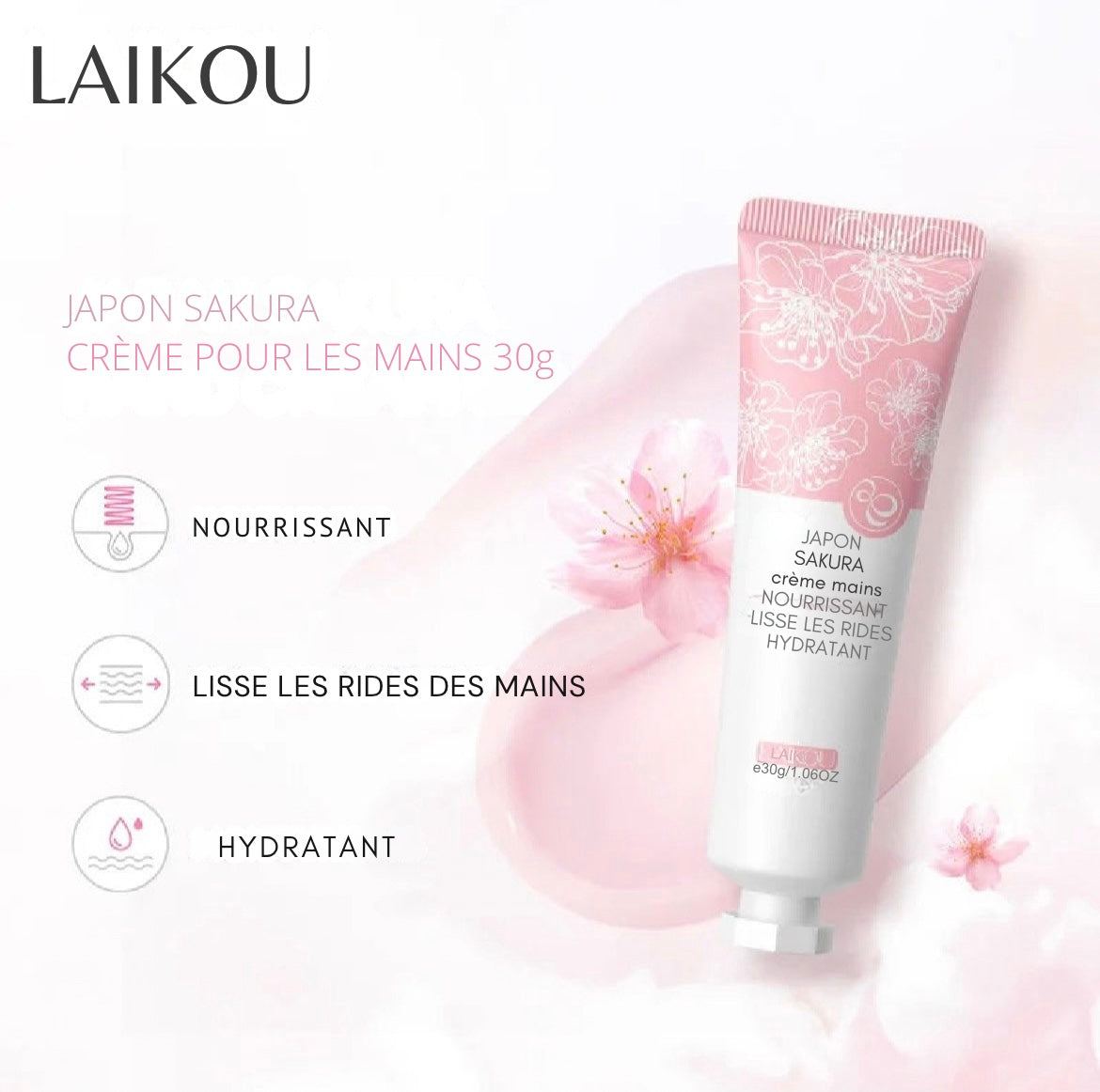 Crème Mains Sakura — Mains douces & parfumées toute la journée