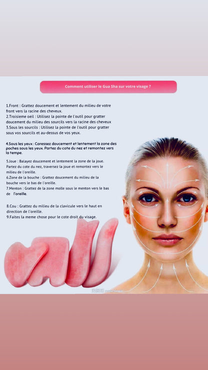 Gua Sha Rose - Massage Visage Anti-age