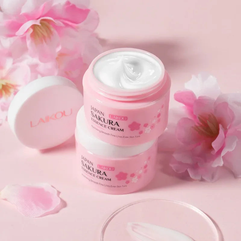 Crème Essence Sakura LAIKOU — Hydratation & Anti-rides